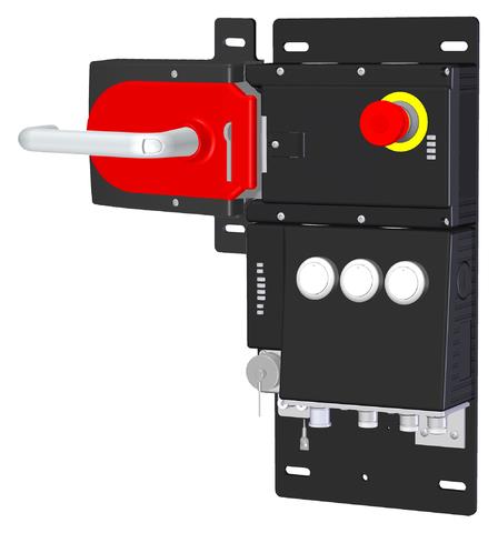 Euchner MGB-L2HB-EIA-L-157791 Locking set MGB-L2-EI (guard locking by solenoid force) with 3 pushbuttons, emergency stop, RC12 Turkiye