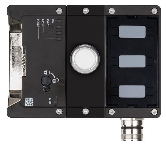 Euchner MGB2-L1-BP-M-XG1S2-RY-L-164736 Locking module MGB2-L1-BP (M23, 1 pushbutton, closed-circuit current principle, door hinge on left) Turkiye