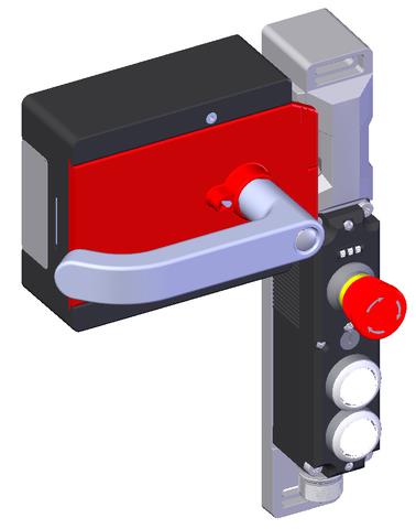 Euchner MGBS-P-L2H-AR-U-L-SH-160523 MGBS set AR, M23, emergency stop, 2 pushbuttons, door hinge on left Turkiye