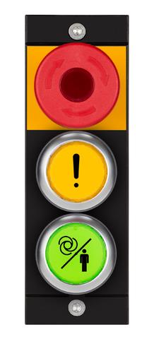Euchner MSM-1-P-TA-BPP-I5-167902 Submodule MSM-1-P (illuminated emergency stop, 2 illuminated pushbuttons with symbol) Turkiye