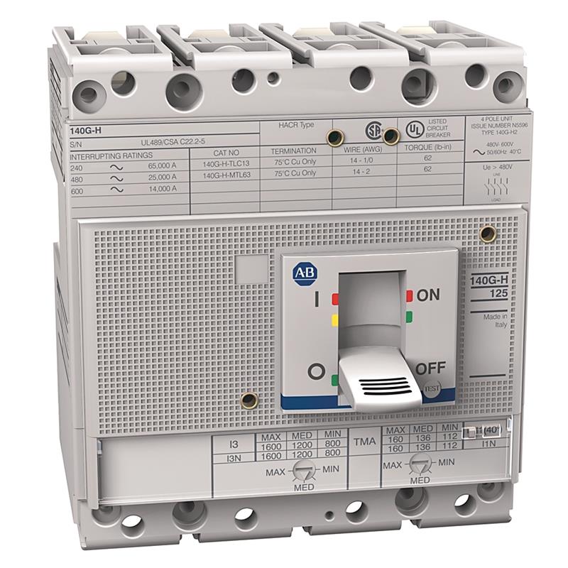 Allen Bradley 140G-H2F4-D16 140G 160A Frame Molded Case Ckt-Bkr Turkiye