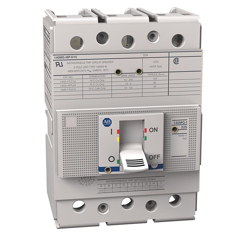 Allen Bradley 140MG-I8P-D12 140MG 125A I Frame Motor Ckt Protector Turkiye