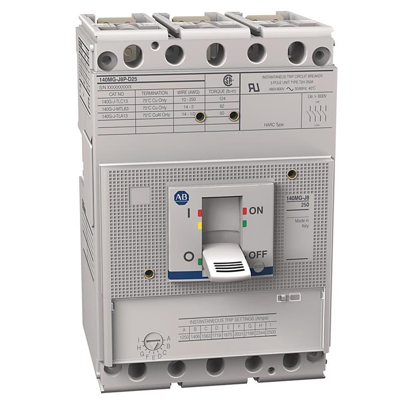 Allen Bradley 140MG-J8P-D22 140MG 225A J Frame Motor Ckt Protector Turkiye