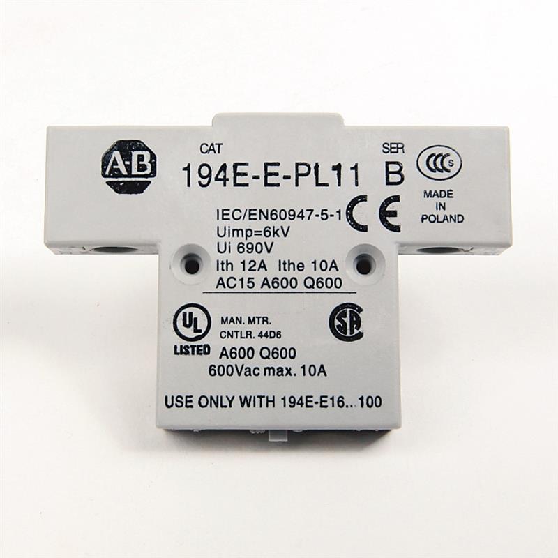 Allen Bradley 194E-E-PL11 Auxiliary Contact Block Turkiye