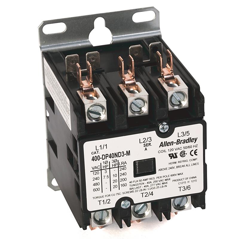 Allen Bradley 400-DP40ND3 40 Amp Definite Purpose Contactor Turkiye