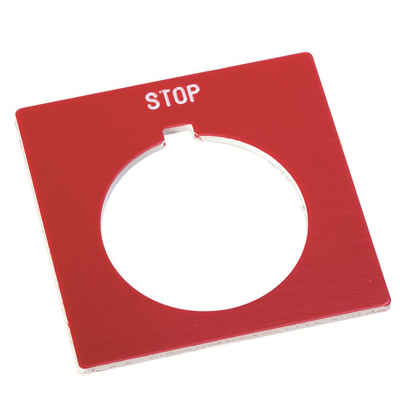 Allen Bradley 800H-W377 30mm 800H FEED STOP Red Legend Plate Turkiye