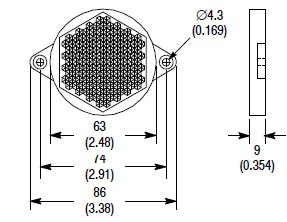 Allen Bradley 92-90 Reflectors for Photo Sensor Turkiye