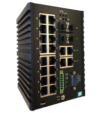 Pepperl+Fuchs ICRL-M-16RJ45/4CP-G-DIN Ethernet managed gigabit switch with 20 RJ45 ports with 4 shared SFP ports Turkiye