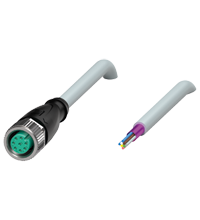 Pepperl+Fuchs V17-G-5M-PUR Female cordset single-ended M12 straight A-coded, 8-pin, PUR cable grey, shielded Turkiye