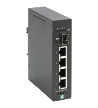 Pepperl+Fuchs ICRL-U-4RJ45/SFP-PoE-G-DIN Ethernet unmanaged PoE switch with 4 RJ45 gigabit ports, one gigabit SFP slot and fault alarm Turkiye