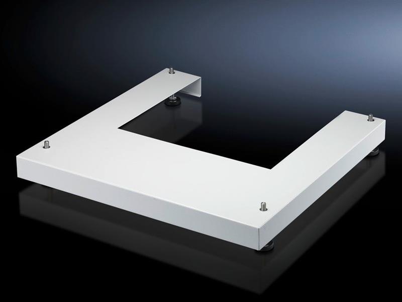 Rittal DK 7507.755 DK base/plinth for FlatBox, W x D: 700 x 700 mm, RAL 7035 Turkiye