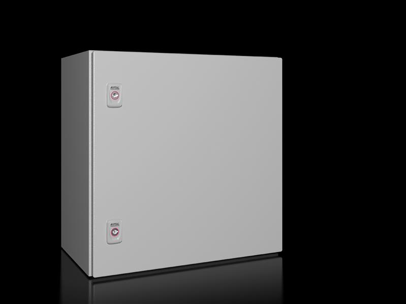Rittal AX 1350.000 AX kompakt pano, GYD: 500x500x300 mm, çelik sac, montaj plakalı, tek kapılı, iki mandallı kilit Turkiye
