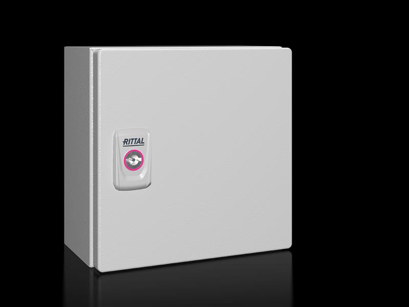 Rittal KX 1549.000 KX E-Box, GYD: 200x200x120 mm, çelik sac, montaj plakalı, kapılı Turkiye