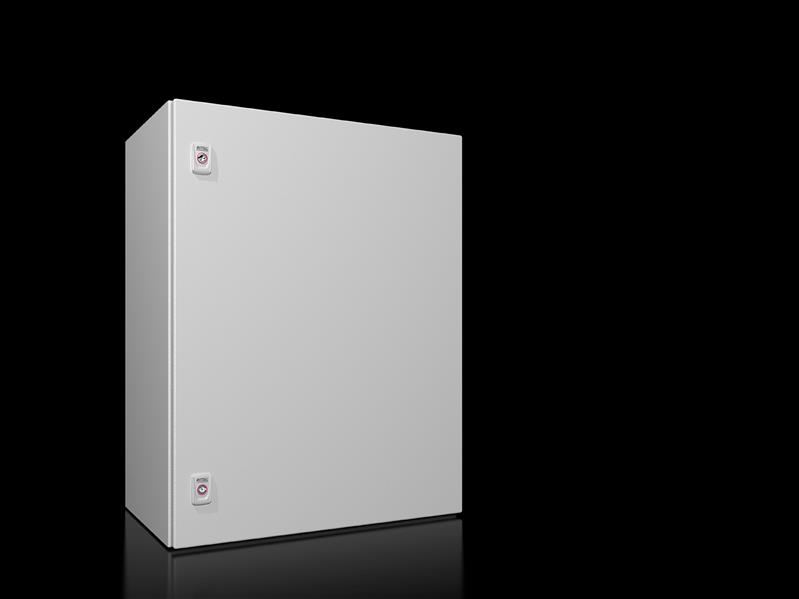 Rittal AX 1376.000 AX kompakt pano, GYD: 600x760x350 mm, çelik sac, montaj plakalı, tek kapılı, iki mandallı kilit Turkiye