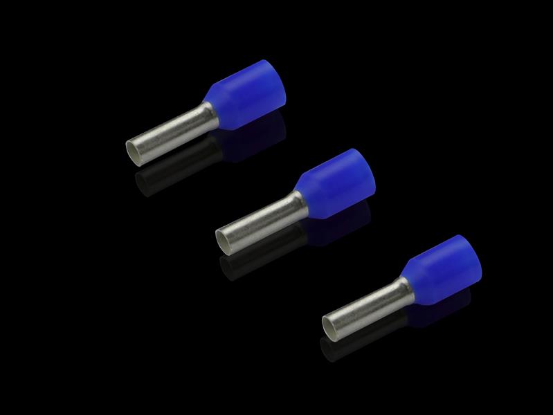 Rittal AS 4050.734 Kablo uç yüksükleri, kablo montajı için, 25 mm², mavi, dökme, 8 mm Turkiye