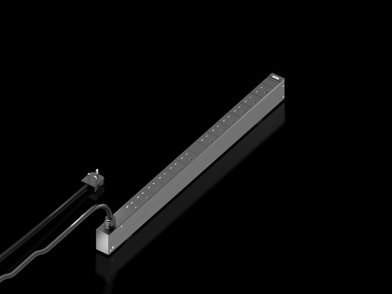 Rittal DK 7979.812 DK PDU UK, Basic, kompakt basic güç dağıtımı, GUD: 44x845x70 mm, 12x BS 1363, 230 V, 1~, 13 A Turkiye