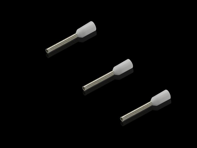 Rittal AS 4051.638 Kablo montajı için kablo uç yüksükleri, 05 mm², AWG 20, beyaz, 10 mm, dökme (10 ambalaj birimi her biri 100 Adet), 1000 adet Turkiye