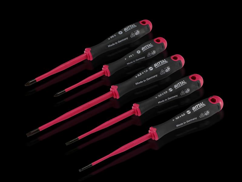 Rittal AS 4052.211 Screwdriver Set insulated SL 3x0,5_4x0,8_5,5x1/PZ 1_2 Turkiye