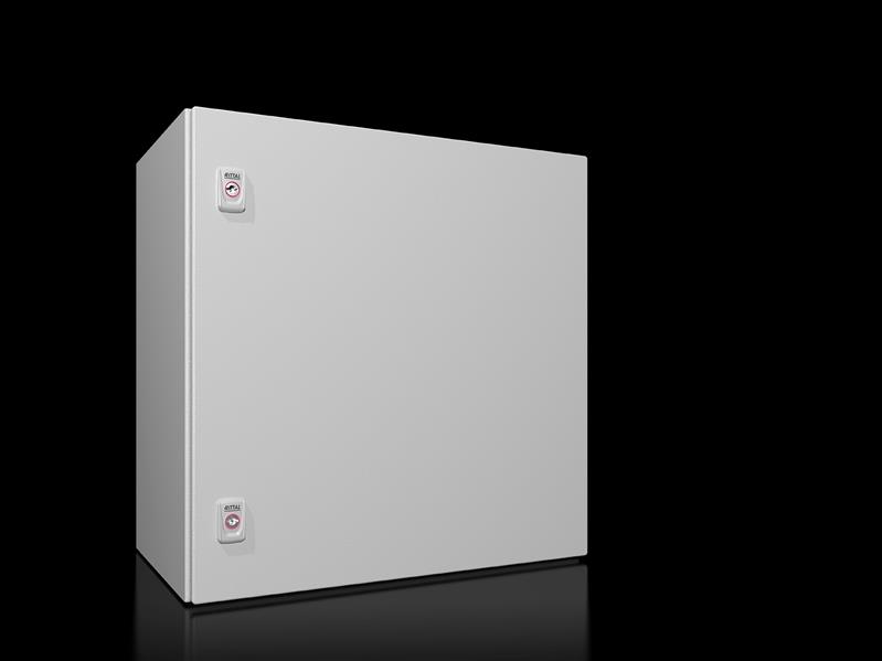 Rittal AX 1360.000 AX kompakt pano, GYD: 600x600x350 mm, çelik sac, montaj plakalı, tek kapılı, iki mandallı kilit Turkiye