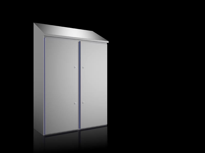 Rittal HD 1319.600 HD kompakt pano, GYD: 1010x1250(H1)x1480(H2)x400 mm, paslanmaz çelik, 14301, montaj plakalı, menteşeli kapılı ve silikon contalı Turkiye