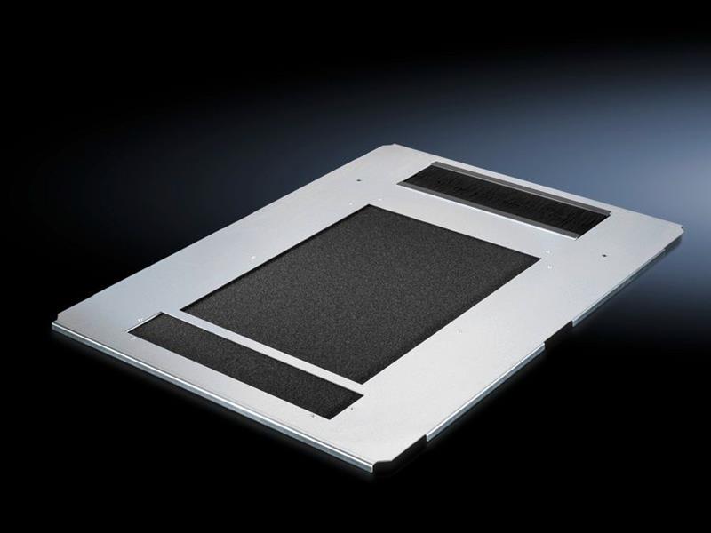 Rittal DK 5502.350 DK taban plakası, tek parça, havalandırmalı, arkadan kablo girişli, filtre matı dahil, TS, TS IT, TX CableNet için, GxD: 800x1000 mm Turkiye
