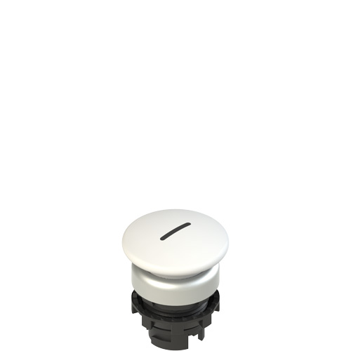 Pizzato E2 1PU2F249L2 Spring-return white mushroom pushbutton with marking Turkiye