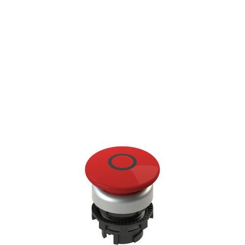 Pizzato E2 1PU2F349L1 Spring-return red mushroom pushbutton with marking Turkiye