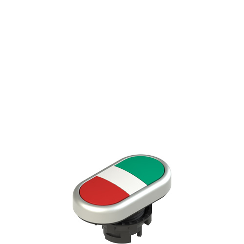 Pizzato E2 1PDRL90423 Double lower flush pushbutton, without marking Turkiye