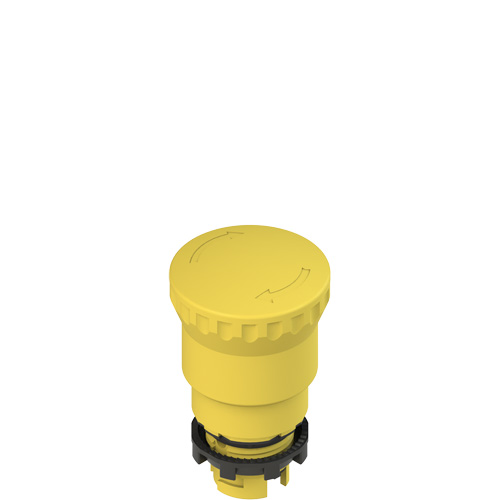 Pizzato E2 1PERZ4551 Yellow mushroom pushbutton, turn to release Turkiye