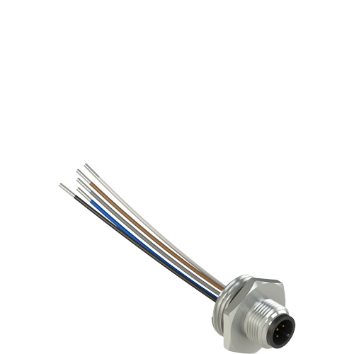 Pizzato VF CNM5PM M12 metallic male wired connector, 5 poles, for PG 13,5 threads Turkiye