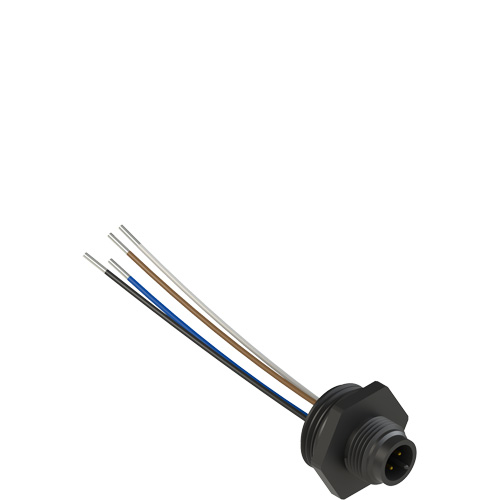 Pizzato VF CNP4PM M12 plastic male wired connector, 4 poles, for PG 13,5 threads Turkiye
