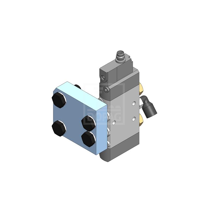 Dopag 1009627 Solenoid valve plate for plug 4 pole M8x1 Turkiye