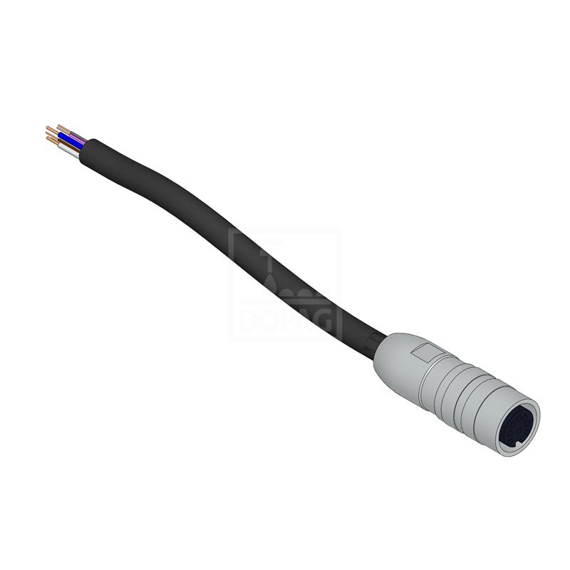 Dopag 1021579 cable shielded with round plug M16x075 8-pole 10m Turkiye