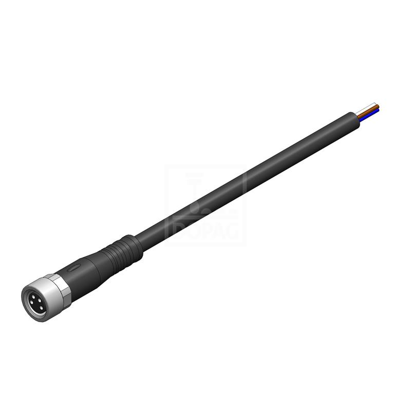 Dopag 22034560 Cable socket M8 4-pole straight 10m Turkiye