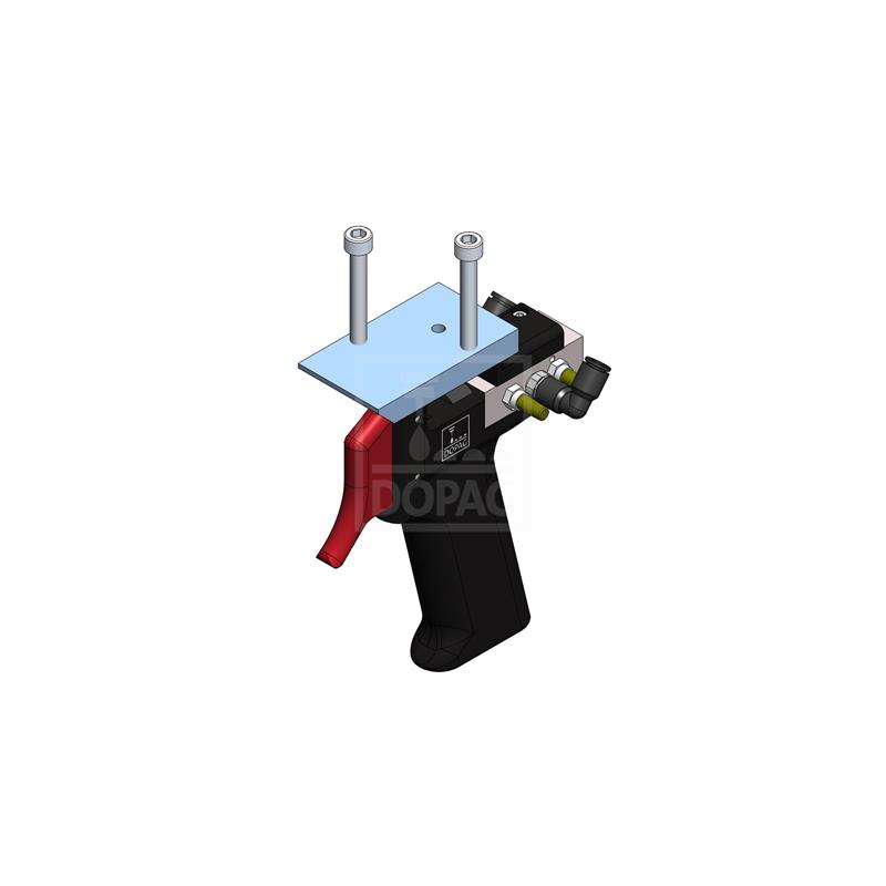 Dopag 401.01.14 Handle pneumatic with mounting plate Turkiye