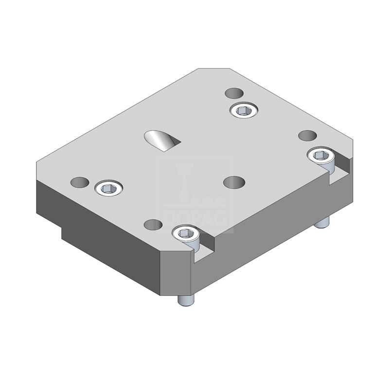 Dopag 1026308 Adaptor plate M6 (40x70 mm) to M8 (38x80 mm) Turkiye