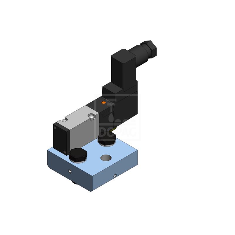 Dopag 1010841 Solenoid valve plate with industrial plug type CI Turkiye