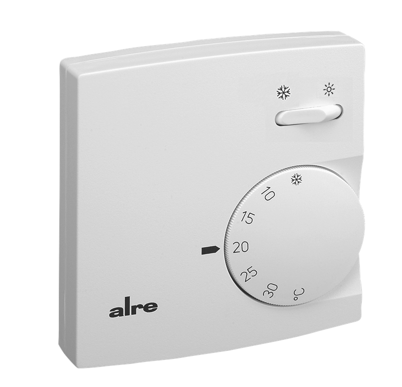 Alre RTBSB-001.065 Room thermostat, surface-mounted, 5…30…°C, 230V AC, two-way contact, heating/cooling switch Turkiye