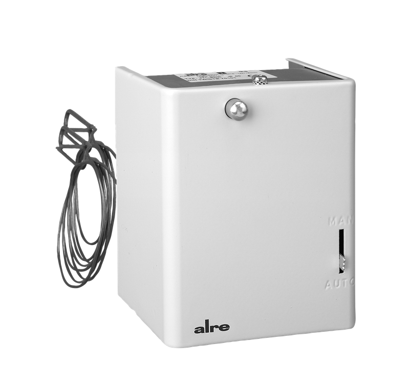 Alre JTL-17 NR Air heater thermostat, 70…95…°C (burner), 20…70…°C (fan), 100…°C (STB), capillary length 1250mm Turkiye
