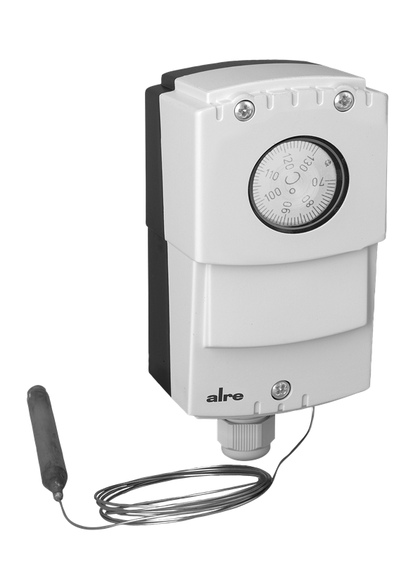 Alre JET-140 XF Capillary thermostat, wall mounting, 70…130…°C, adjustable hysteresis 220K, internal setting, capillary length 18m Turkiye