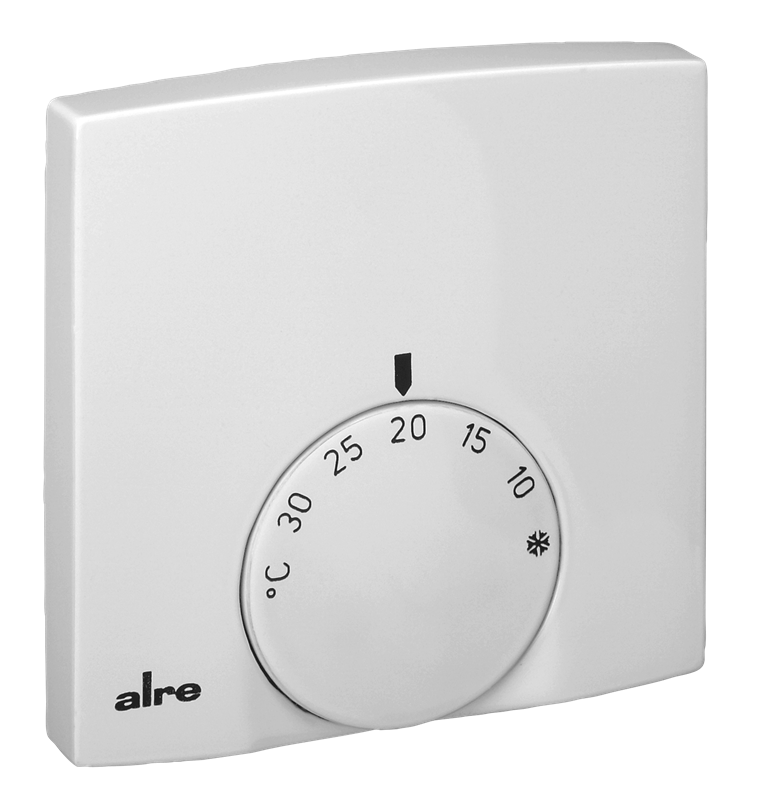 Alre RTBSB-201.010 Room thermostat, surface-mounted super flat, 5…30…°C, 230V AC, 2(1)A, two-way contact Turkiye