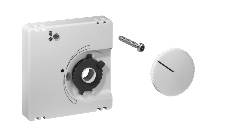 Alre JZ-008.101 Cover set for room thermostat for cooling ceilings KTRRU-052244, 55×55, pure white (RAL9010), matt Turkiye