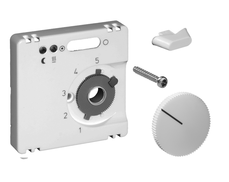 Alre JZ-005.110 Cover set for underfloor temperature controller FETR 101715, 55×55, pearl white (RAL1013), gloss Turkiye