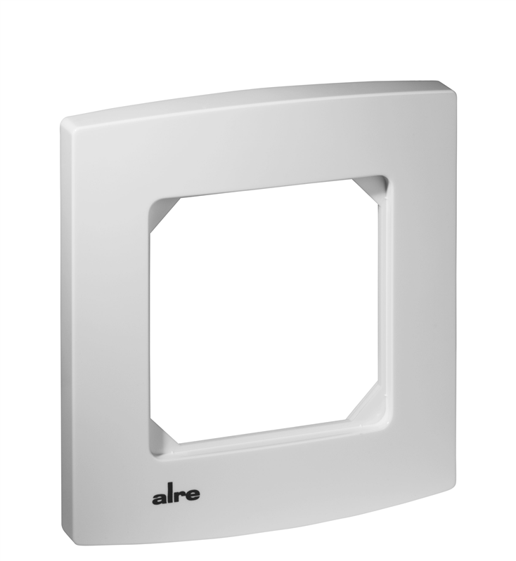 Alre JZ-090.900 alre frame “Berlin” for all flush-mounted devices with cover 50×50, pure white (RAL9010), gloss Turkiye