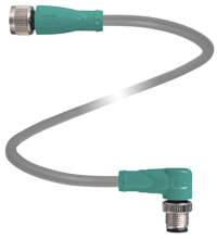 Pepperl+Fuchs V1-G-42-0,3M-PUR-ABG-V1-W-Y Connecting cable, M12 to M12, PUR cable, 4-pin, bridged, shielded Turkiye
