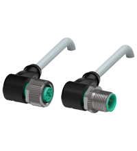 Pepperl+Fuchs V1-W-5M-PUR-ABG-V1-W Cordset M12 socket angled to M12 plug angled A-coded, 4-pin, PUR cable grey, shielded Turkiye
