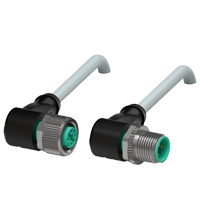 Pepperl+Fuchs V1-W-5M-PUR-V1-W Cordset M12 socket angled to M12 plug angled A-coded, 4-pin, PUR cable grey Turkiye