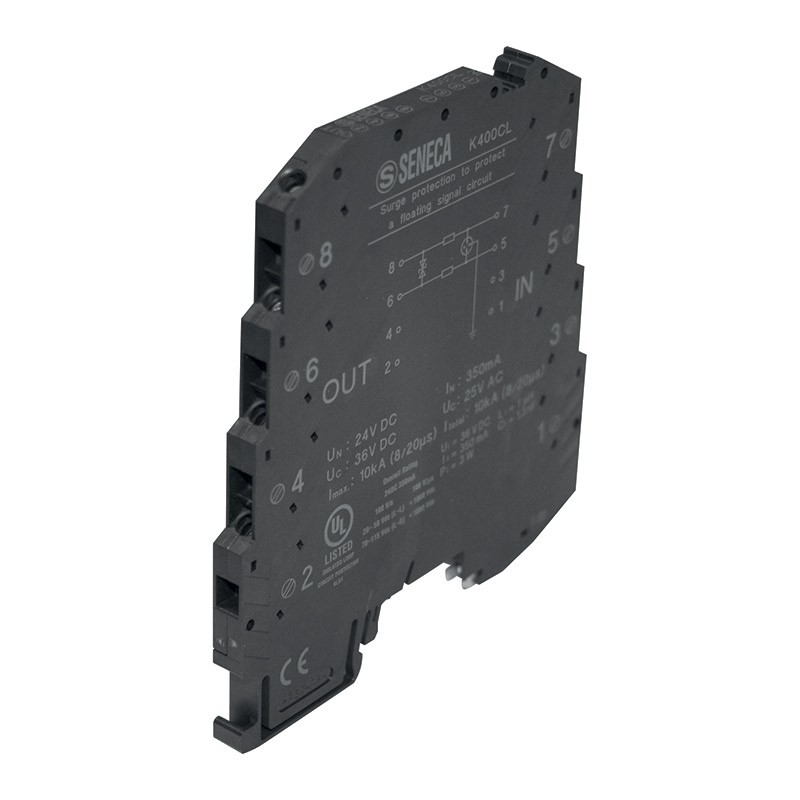 Seneca K400CL Surge protection for analog signals and logical, slim format 62mm Turkiye