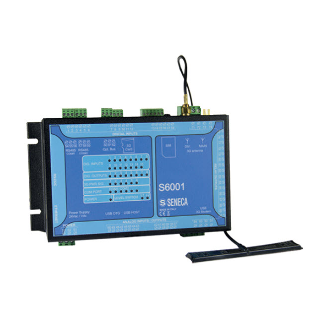 Seneca S6001 RTU (with 3G+ modem) IEC 61131 Controller, Straton IDE, 3G+ router, VPN, 31 built-in I/O channels Turkiye