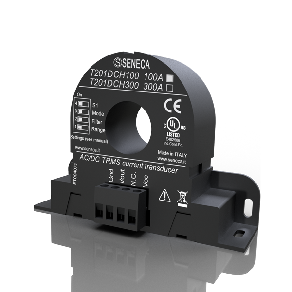 Seneca T201DCH100 AC/DC contactless TRMS current (± 100 A) transducer, Hall Effect with 010 V AO Turkiye